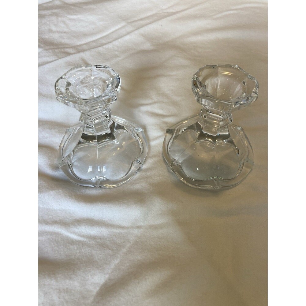 Unbranded Clear Candleholders | Set of 2 | For All Occasions